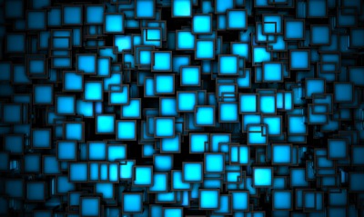 графика абстракция квадраты синие