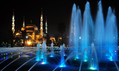 страны архитектура Голубая мечеть Стамбул
