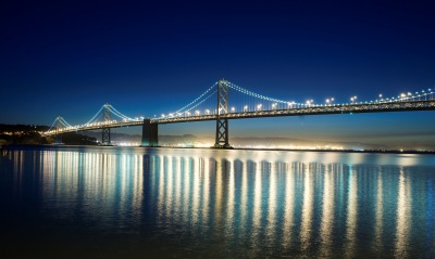 мост, освещение