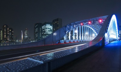 мост, ночь