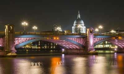 мост лондон река ночь