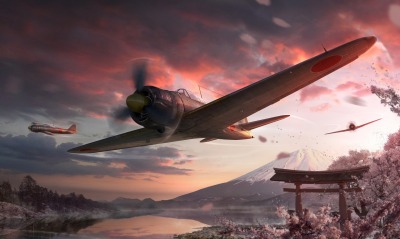 самолет япония пропеллерный