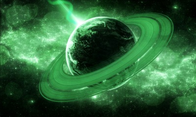 кольца планета зеленая ring planet green