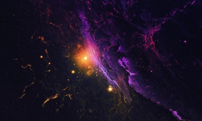 фиолетовый, космос