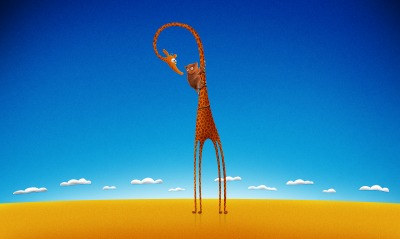 жираф рисунок