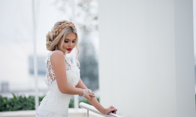 невеста, белое платье