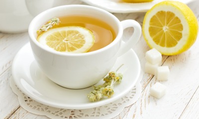 лимон, чай