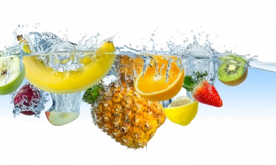 фрукты, вода