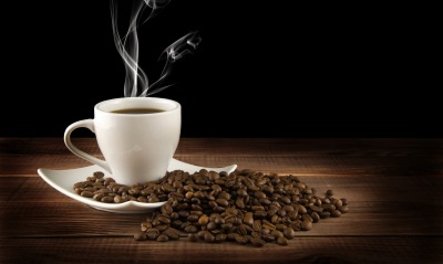 кофе зерна кружка дым