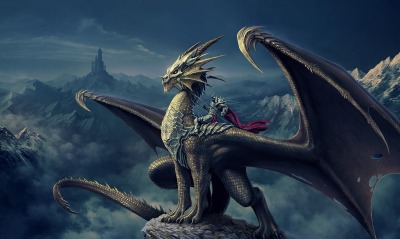 дракон рыцарь крылья