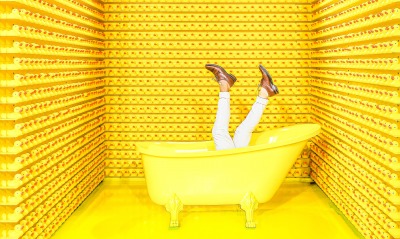 ванна ноги уточки желтый прикольный