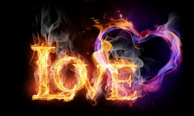 love огонь