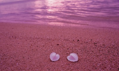 песок, розовый