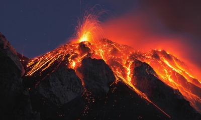 извержение, вулкан
