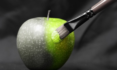 яблоко рисунок графика кисть Apple figure graphics brush