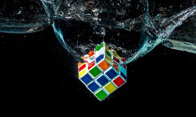 кубик рубика, вода