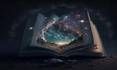книга, звезды