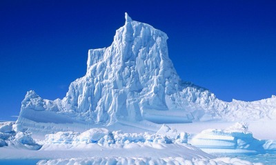 Eroded Iceberg in the Lemaire Channel, Antarctica