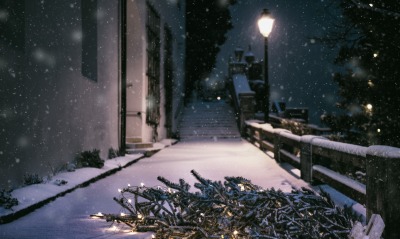 улица, зима