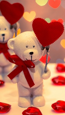 Медведи день святого валентина сердца
